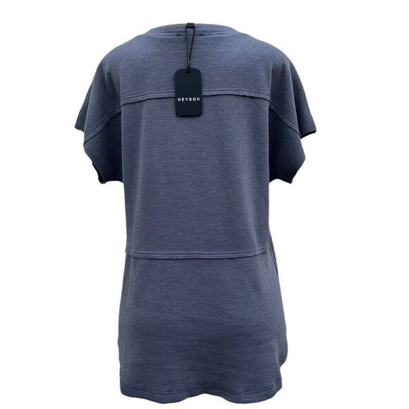 NWT Heyson Thermal Effortlessly Cool Top Women's Large Periwinkle Short Sleeve - Picture 12 of 15